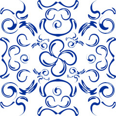 mexican art talavera mosaic illustration in vector format