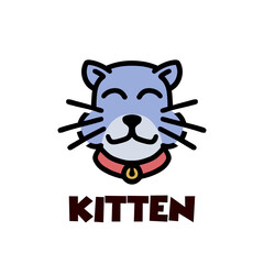 Cat fun happy mascot logo