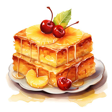 Upside Down Pineapple Cake Images – Browse 946 Stock Photos, Vectors