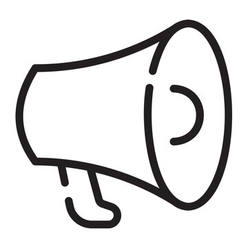 recommend clip art: megaphone Line Icon