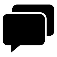 Naklejka premium Chat vector icon. Talk bubble speech icon. Blank empty bubbles vector design elements.