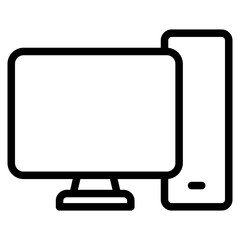 Computer monitor icon.