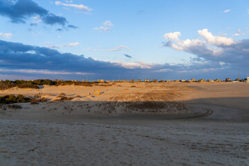 A Large Expanse of Sand Dunes in Jockeys Ridge State Park Nags Head North Carolina