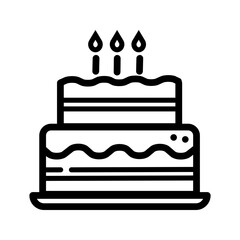 birthday cake with candles