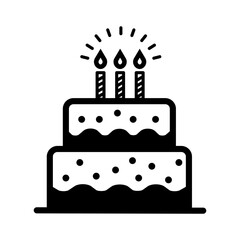 birthday cake with candles