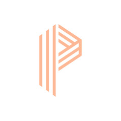 Monogram P design vector logo. Monogram initial letter mark P logo design. Monogram design vector logo. Monogram initial letter mark P logo design. Simple P monogram. Monogram P design logo