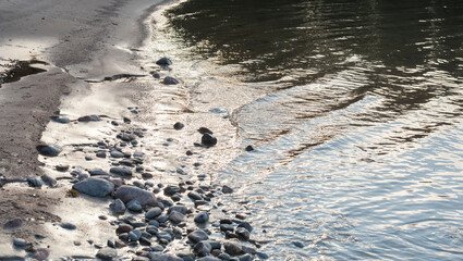 Seashore with stones