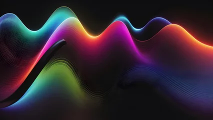 Foto op Canvas audio visualization, eq, equalizer, full color background, music © iLegal Tech