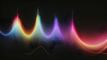 audio visualization, eq, equalizer, full color background, music