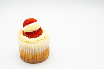 Cupcake isolated on white background.