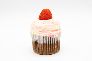 Cupcake isolated on white background.