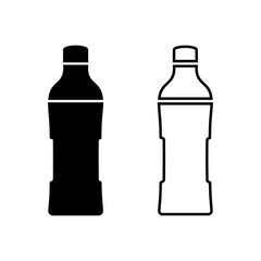 black bottle icon vector design