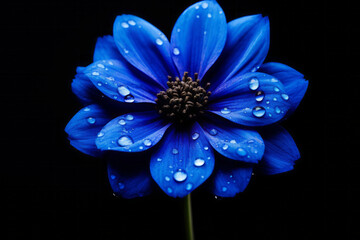 blue flower with black background stock photo --ar 3:2 --v 5.2 Job ID: 14a30352-8ccc-43cf-bc29-b1734a44aab7