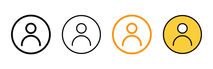 User Icon set vector. person sign and symbol. people icon.