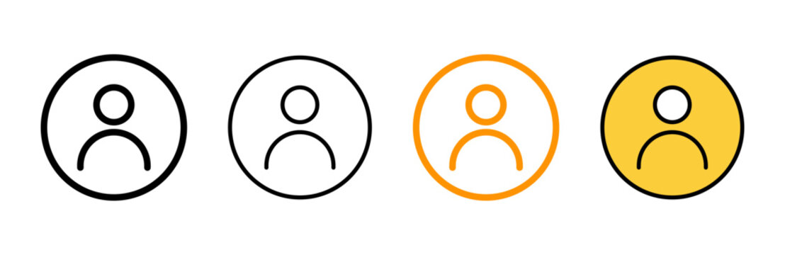 User Icon set vector. person sign and symbol. people icon.