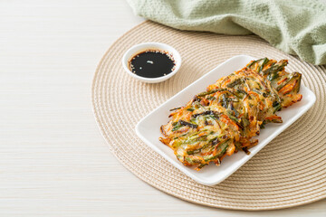 Pajeon or Korean pancake or Korean pizza