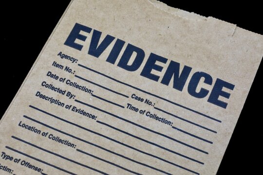 Crime scene container for clues and evidence 