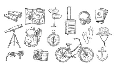 travel handdrawn collection