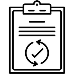 Outcome Icon. Profit Target Result Pictogram Graphic Illustration. Isolated Simple Line Icon For Infographic, App and Web Button.