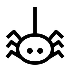 Spider icon. Suitable use for Halloween decoration, horror poster, scary infographic and more