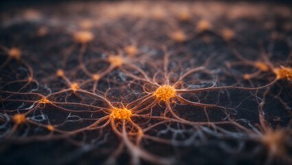 neurons inside the brain making connections
 - obrazy, fototapety, plakaty