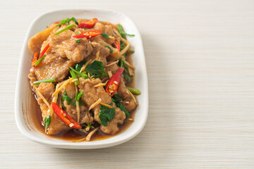 Stir Fried Fish with Chinese Celery