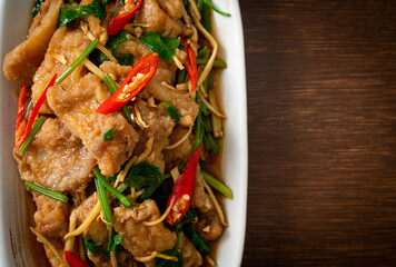 Stir Fried Fish with Chinese Celery