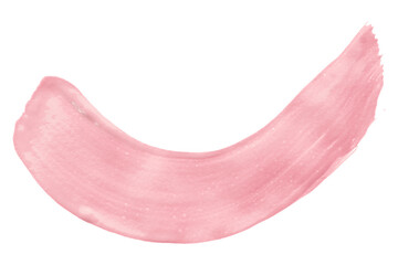 Shiny pink brush watercolor painting isolated on transparent background. watercolor png