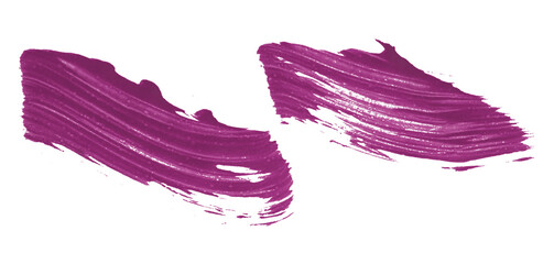 Shiny dark purple brush watercolor painting isolated on transparent background. watercolor png