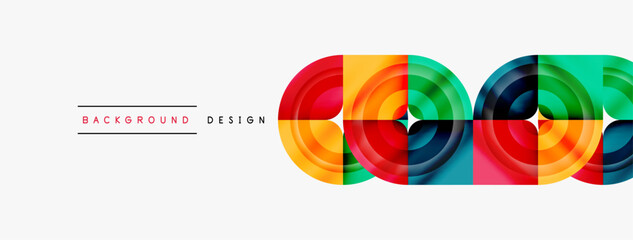 Circle abstract background. Wallpaper, banner, background, landing page, wall art, invitation, print, poster