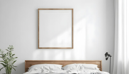 Portrait-large-50x70--20x28--a3-a4--Wooden-frame-mockup-on-white-wall--Poster-mockup--Clean--modern--minimal-frame--Empty-fra-me-Indoor-interior--show-text-or-product