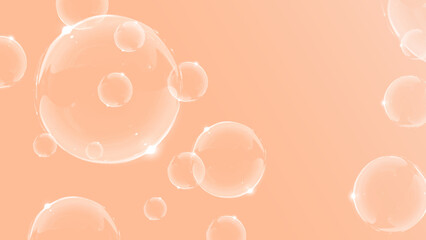 Transparent Soap bubbles background. defocus not clear details