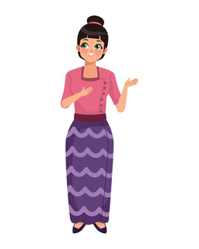 myanmar woman character