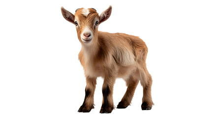 An elegant goatantelope stands tall, its majestic horns and inquisitive snout capturing the essence of the wild and reminding us of the beauty of terrestrial animals