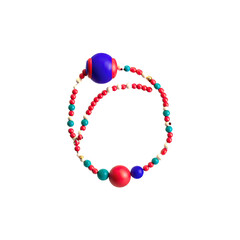 Obraz premium red and blue bracelet balls