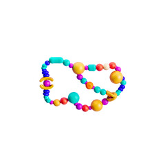Obraz premium heart made of colorful beads