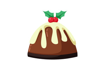 Sweet Cake Winter Sticker Design