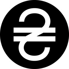 Ukrainian hryvnia coin icon