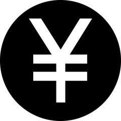Obraz premium coin yen icon