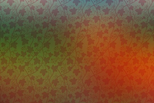 Abstract background with floral pattern,   Gradient mesh