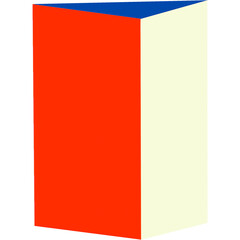 3d triangular prism model icon on transparent background. 3d triangular prism. Abstract concept of graphic elements for your design, app, for Symbol, logo illustration. Pixel perfect vector graphics