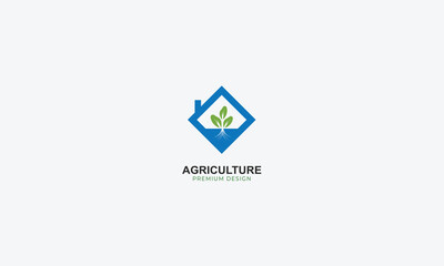 agriculture and natural farm logo design vector template