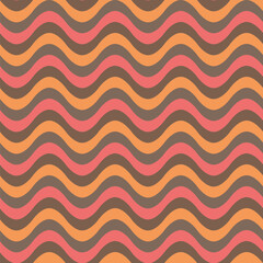 color waves. retro repetitive background. vector seamless pattern. fabric swatch. wrapping paper. continuous design template for home decor, linen
