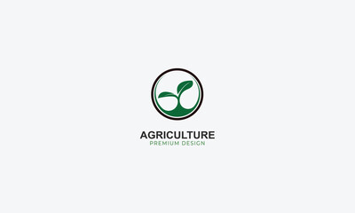 agriculture and natural farm logo design vector template
