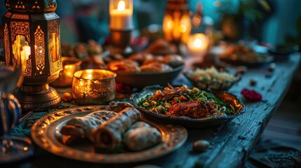 Ramadan Feast of Authentic Arabic Cuisine: Savory Tagine, Rich Flavors, and Cozy Ambiance, Moroccan Dining Experience: Lantern-Lit Evening with Traditional Spices and Tagine