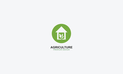 agriculture and natural farm logo design vector template