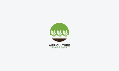 agriculture and natural farm logo design vector template