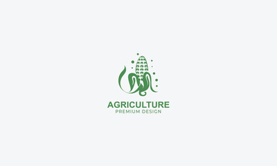 agriculture and natural farm logo design vector template