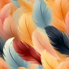 Abstract feather background in autumn tones, soft textures, ideal for design, fashion and art projects.