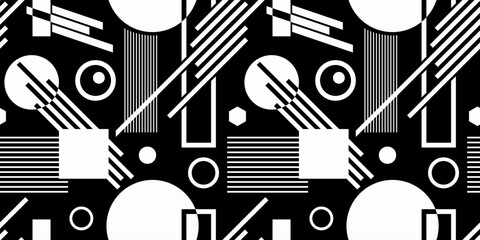 Abstract geometric seamless pattern background.